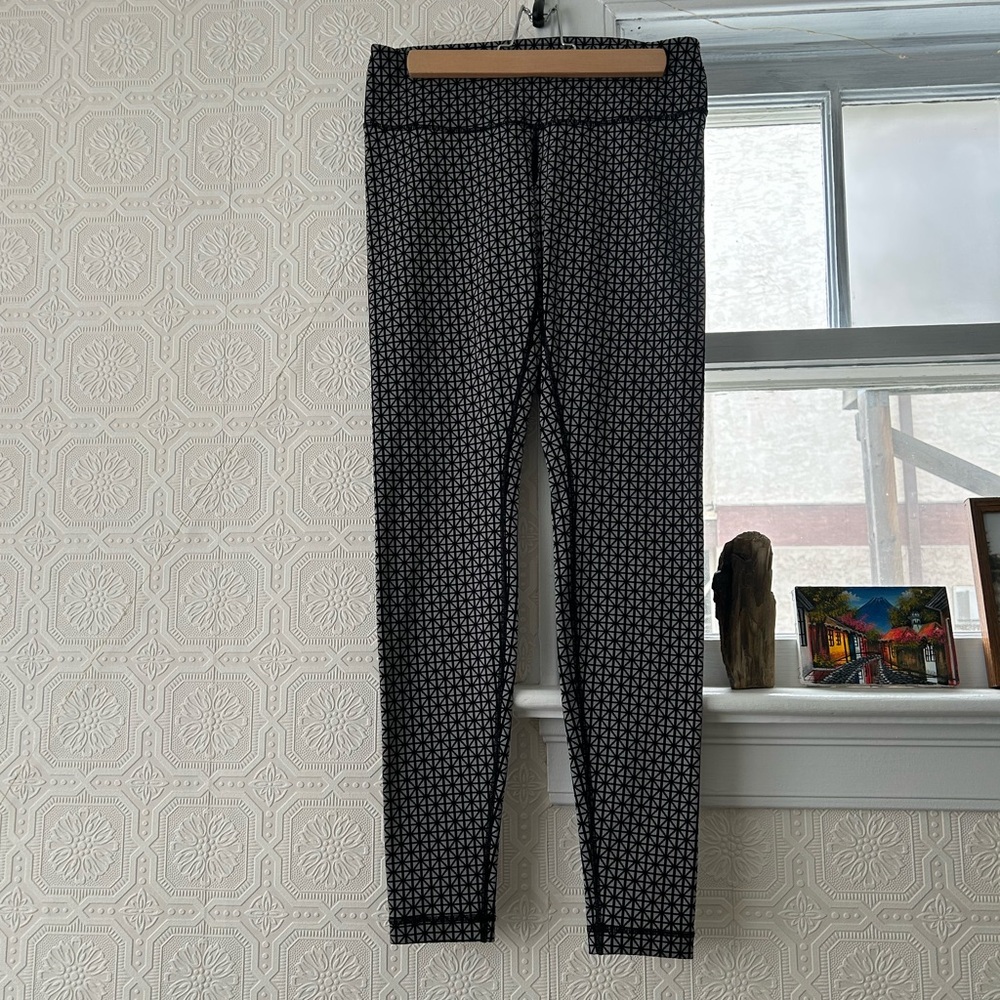 lululemon athletica Black and White Patterned Leggings